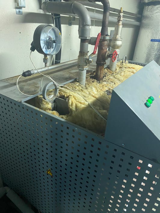 repairs of steam generators and other thermal equipment